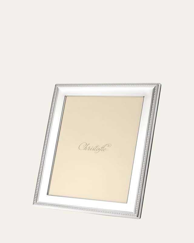 Perles Silver-Plated Picture Frame, 7" x 9"